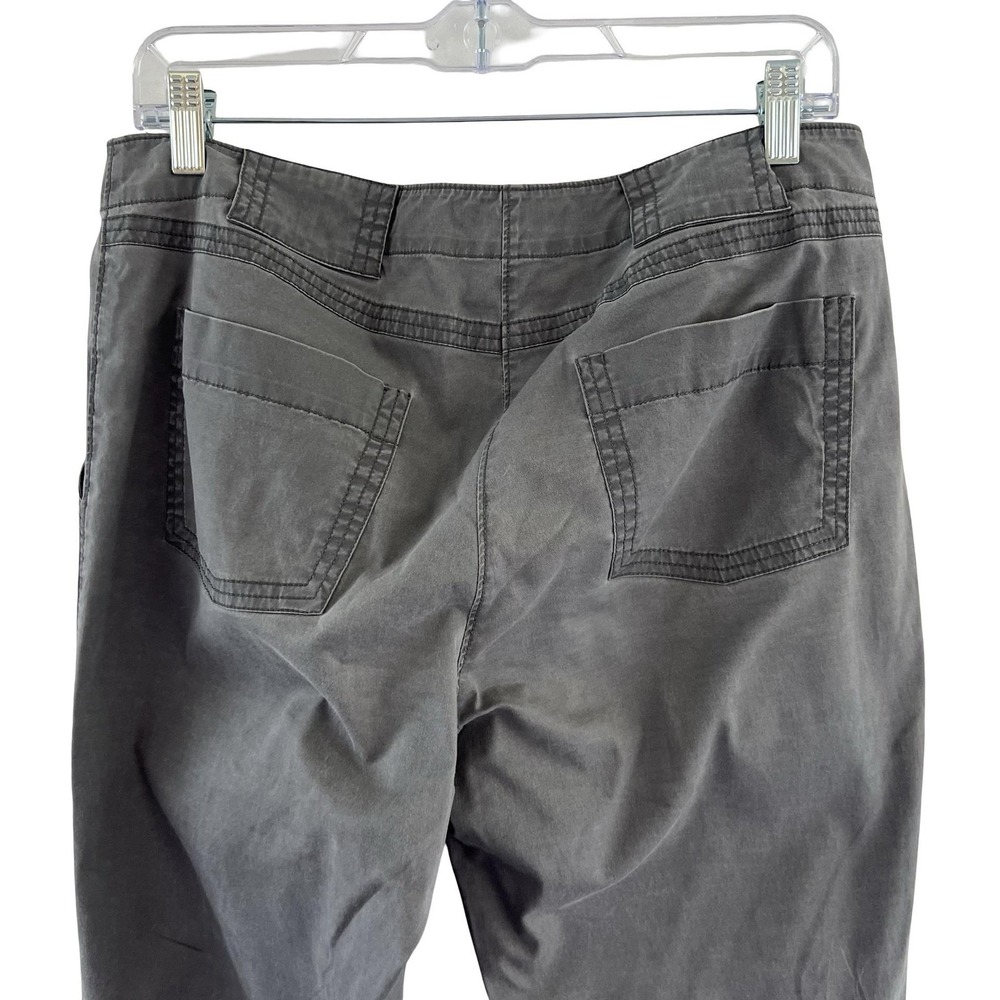 Eileen Fisher Pants Womens Small Gray Straight Leg Utility Zipper Hem Pockets - Picture 5 of 16